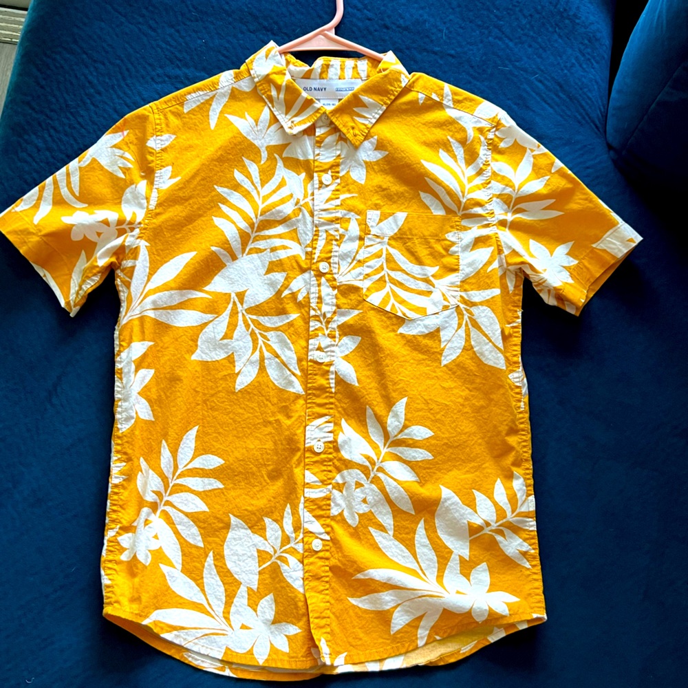 Youth Hawaiian button up shirt for young boys